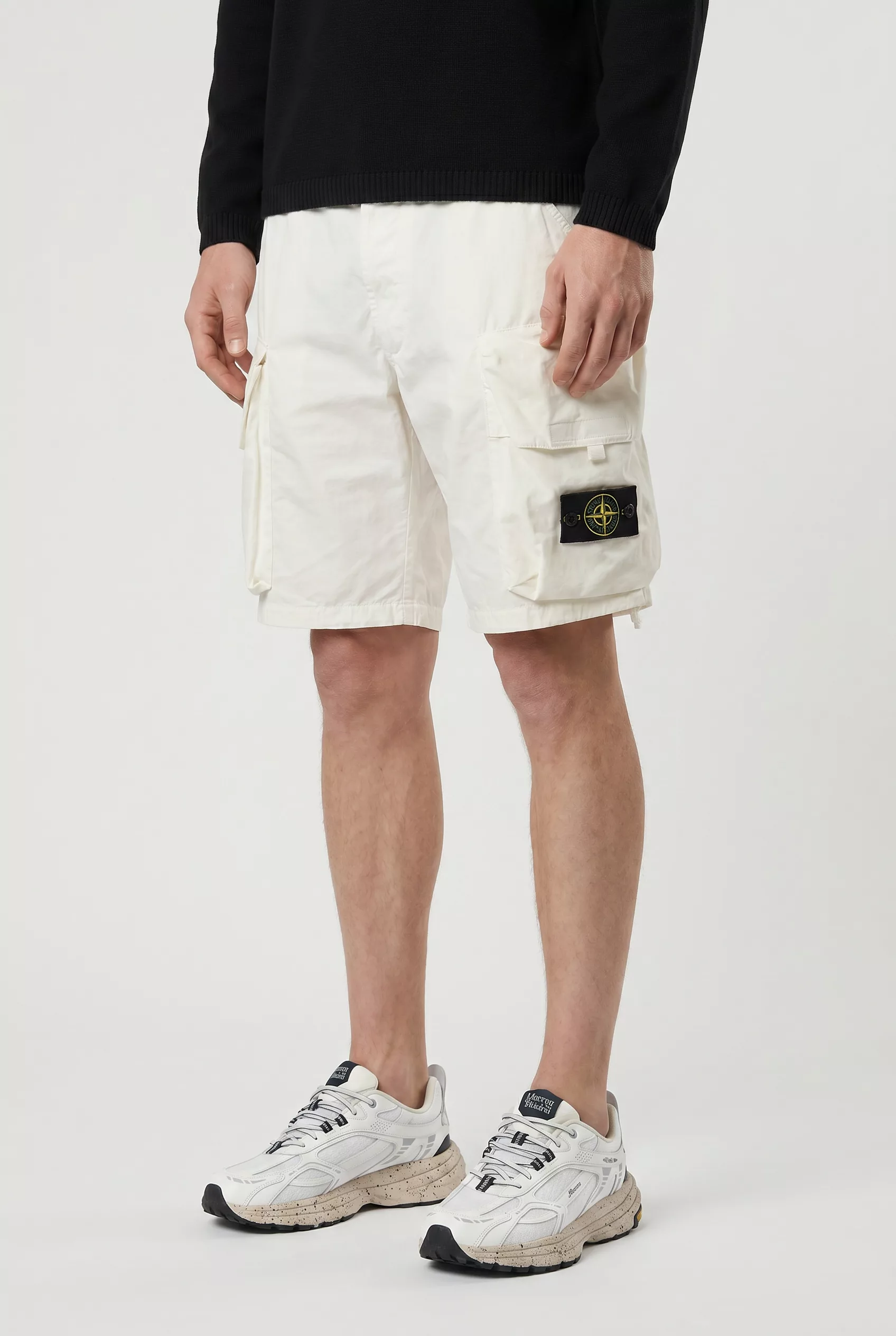 SHORT STONE ISLAND BLANC 100009-V0093