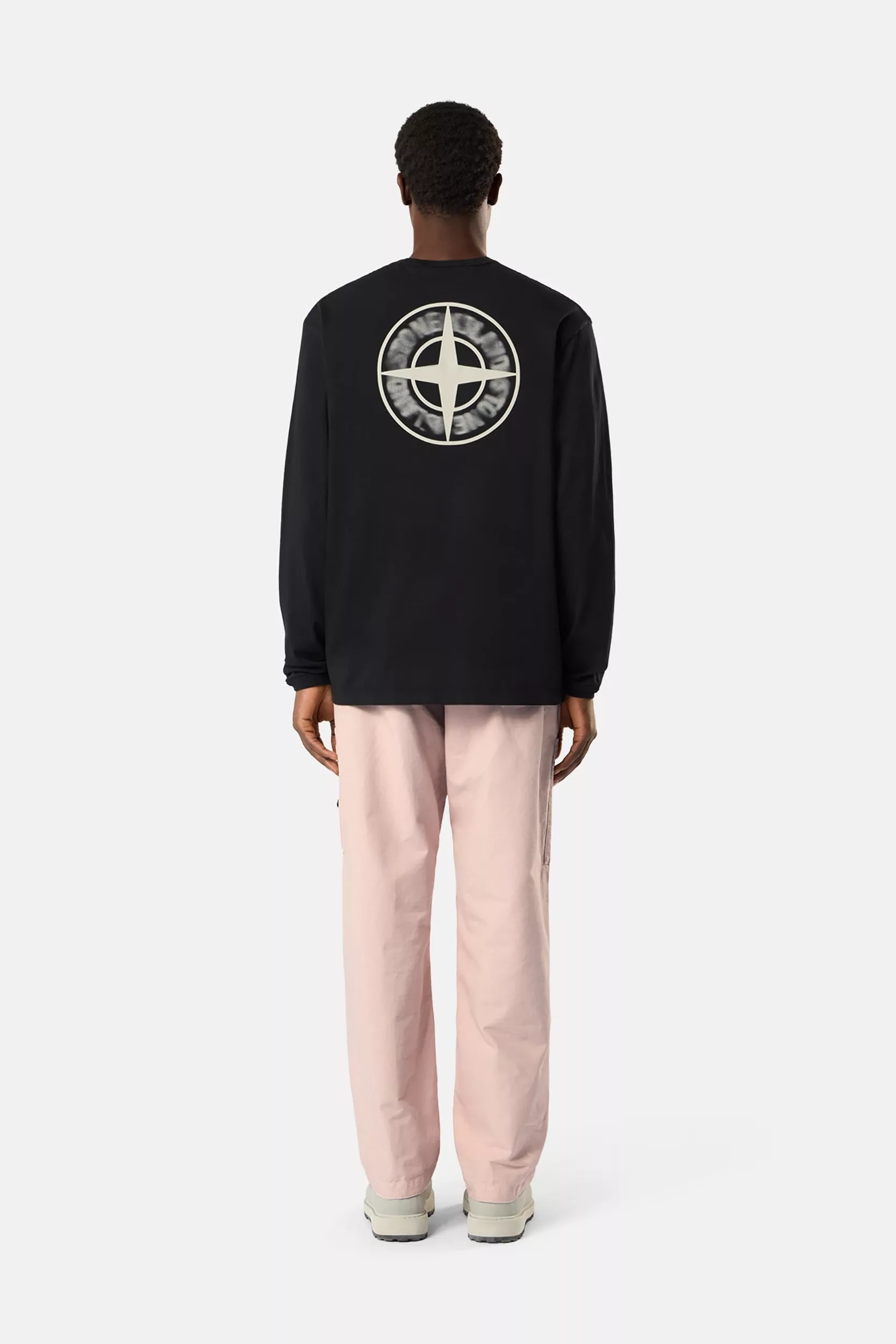 STONE ISLAND T-Shirt Noir Organic Cotton Jersey