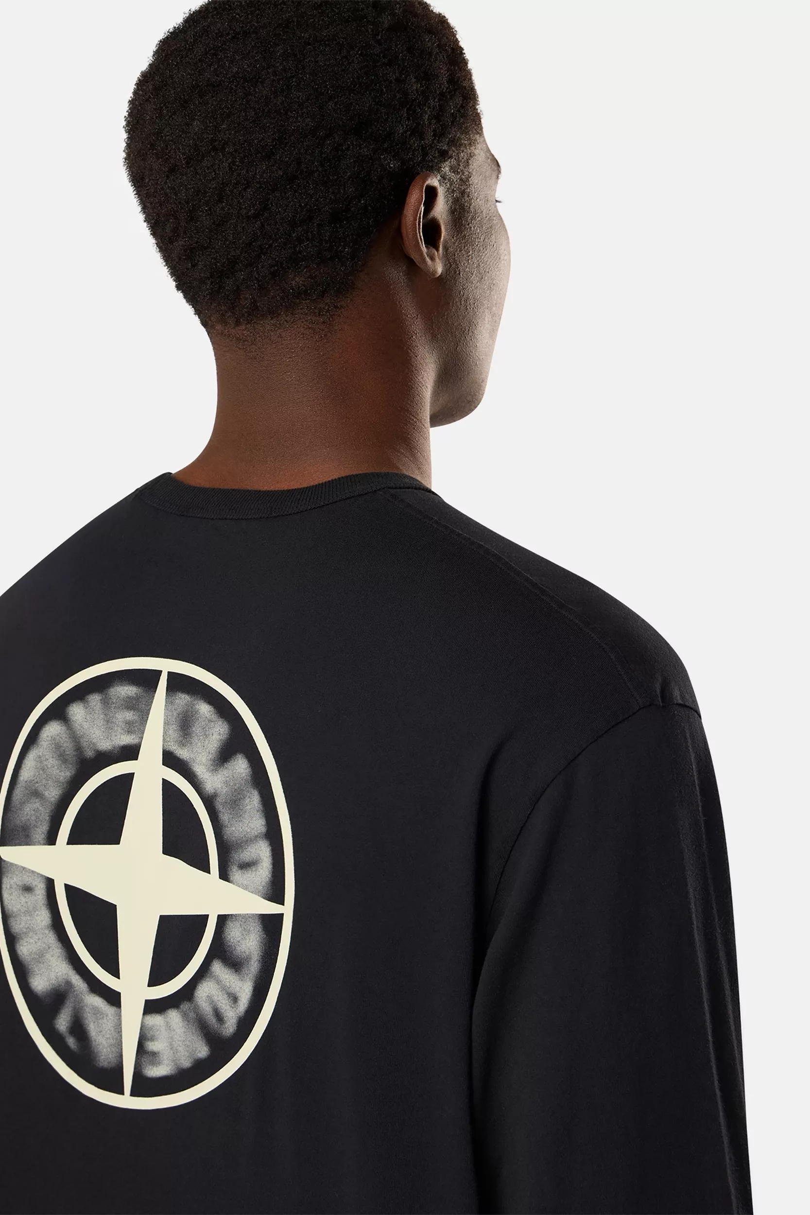 STONE ISLAND T-Shirt Noir Organic Cotton Jersey