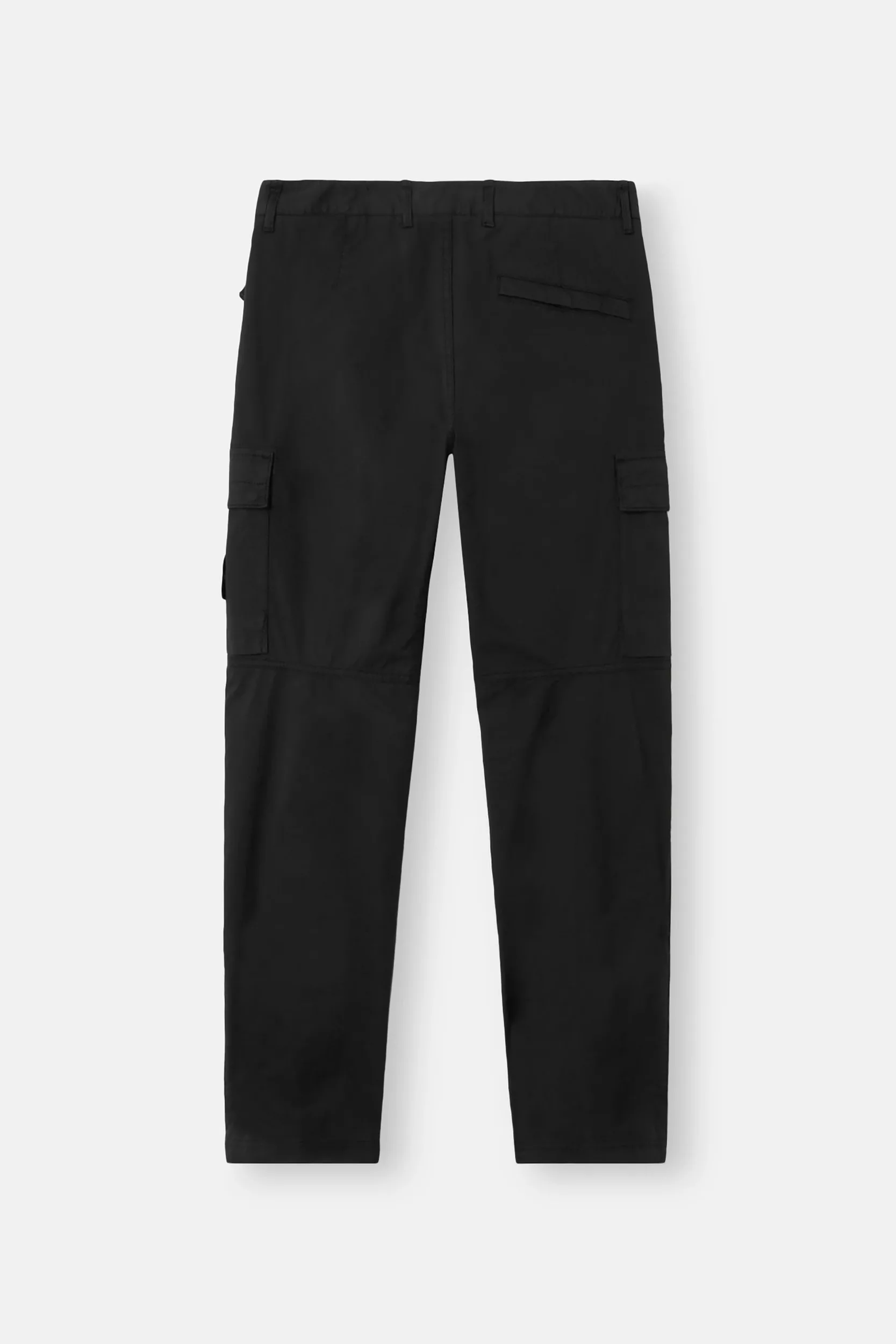 STONE ISLAND Pantalon Cargo Noir Stretch Organic Cotton Twill