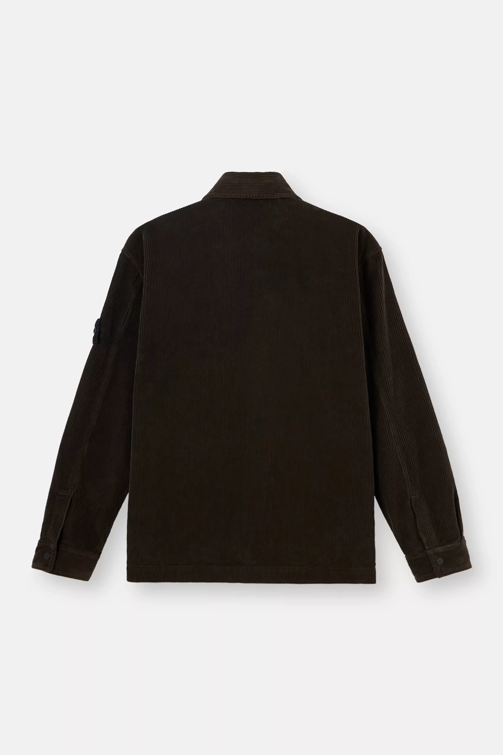 STONE ISLAND Surchemise Gris Charbon Organic Cotton Corduroy 800